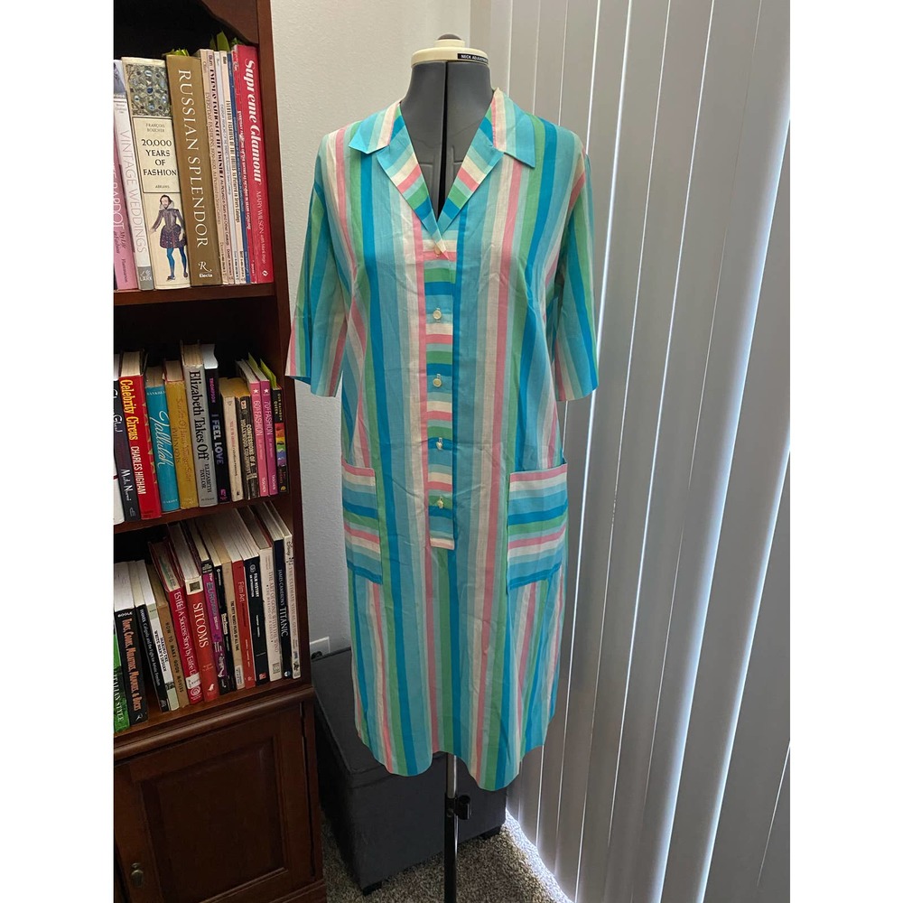 Vintage rainbow shift dress